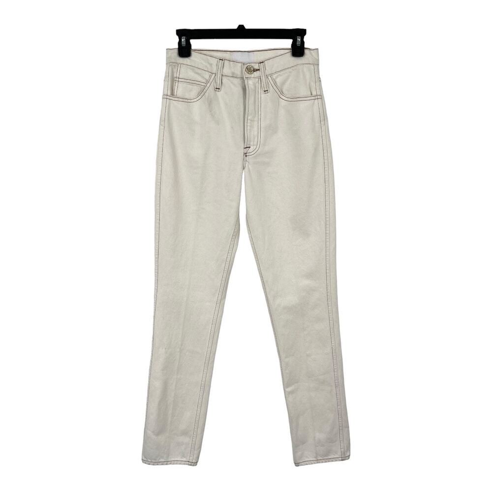 Frame Denim jeans Le Italien True Straight blanc size 25